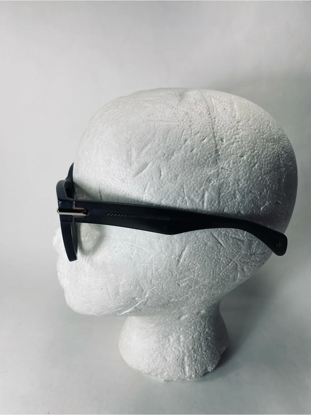 Rag & Bone Men's Square Dark Gray Black Matte Sunglasses RNB 5006/S (scratch)